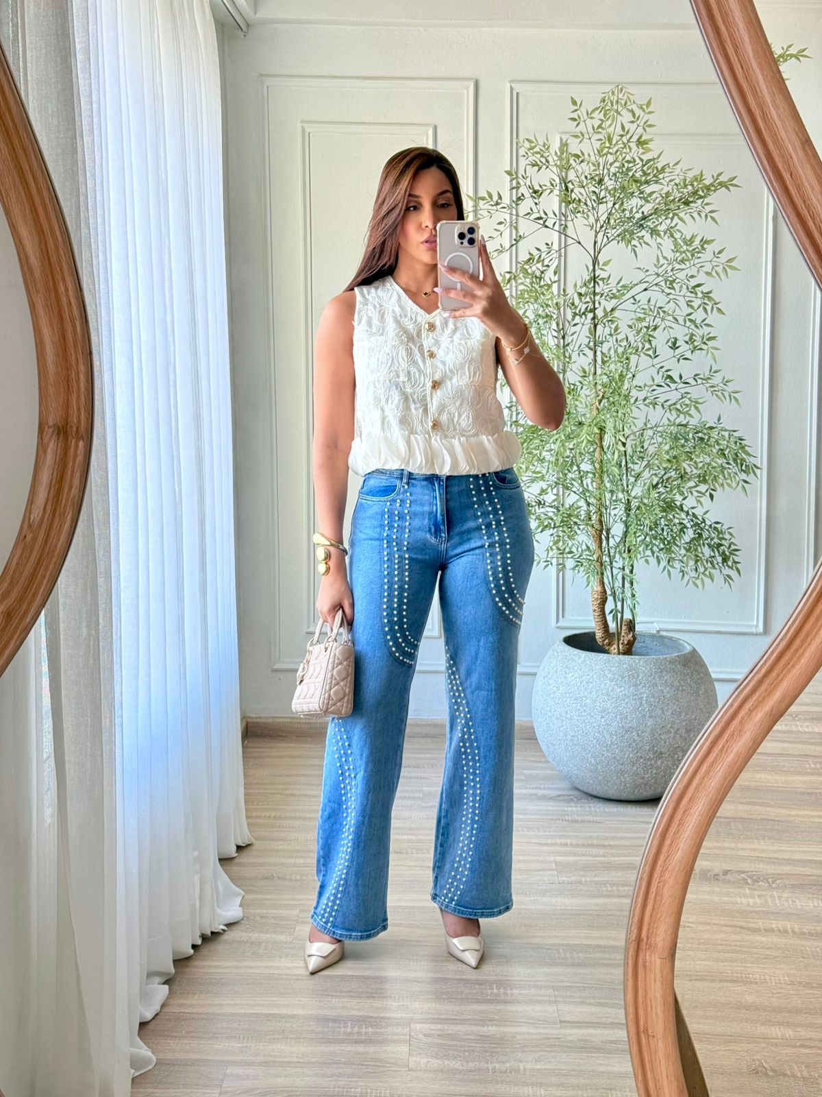 Elena Embroidered Top