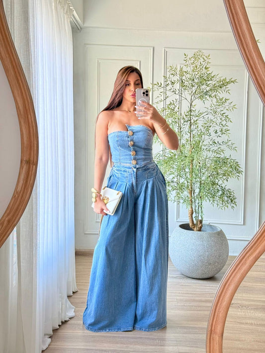 Delina Denim Set