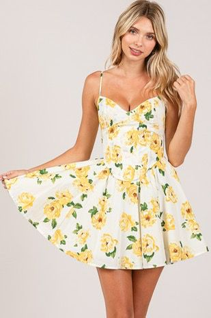 Floral Corset Mini Dress